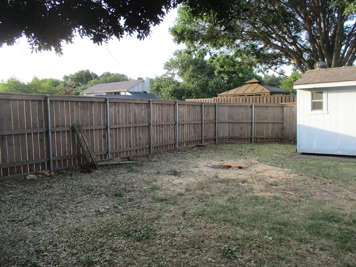 Cleared yard after professional tree removal in Upatoi